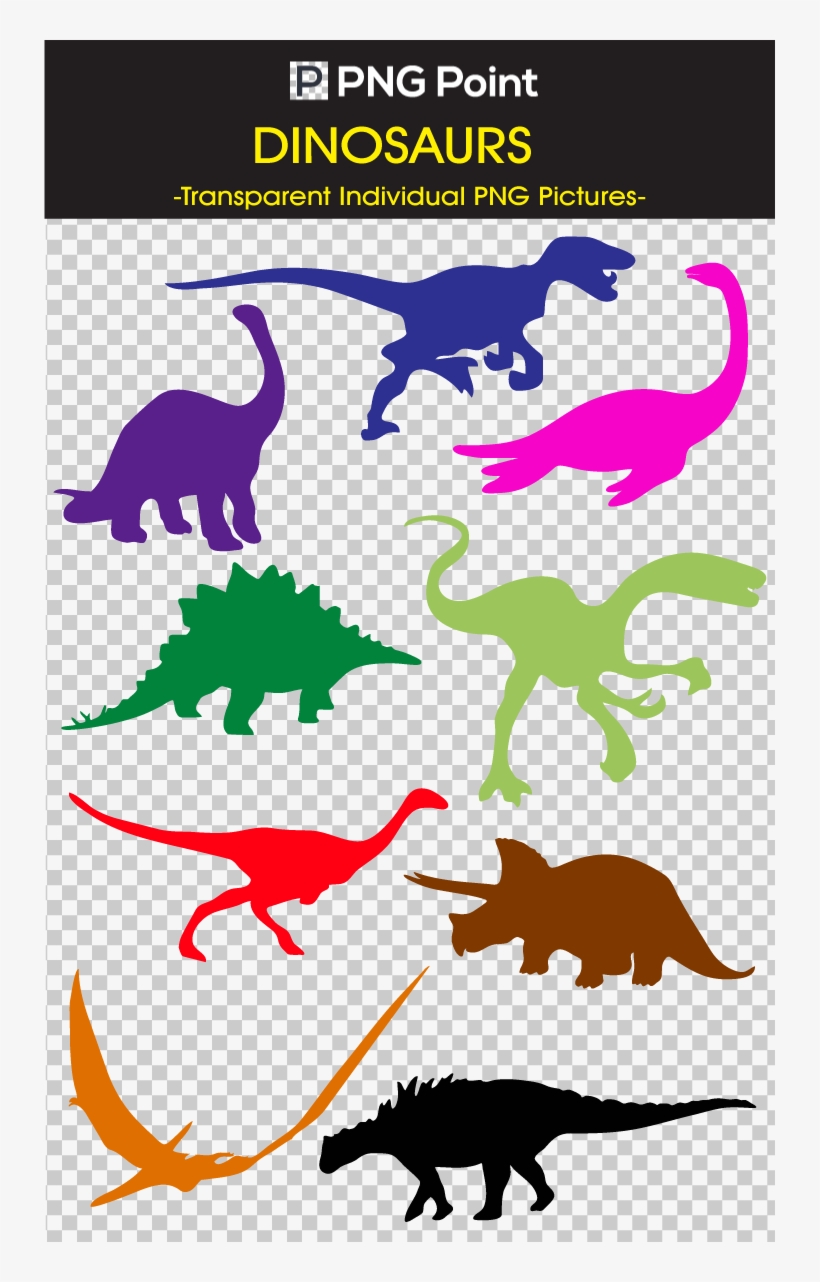 Dinosaurs Vector Background - Stegosaurus Dinosaur Vinyl Wall Sticker, transparent png download
