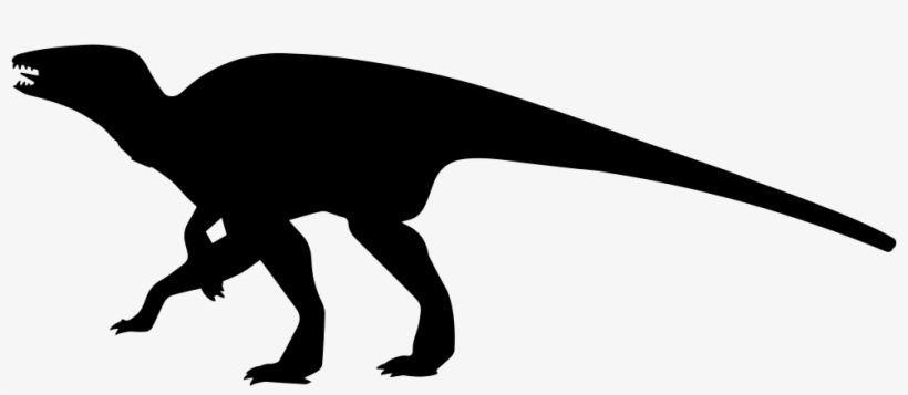 Dinosaur Edmontosaurus Shape Comments - Edmontosaurus Silhouette, transparent png download