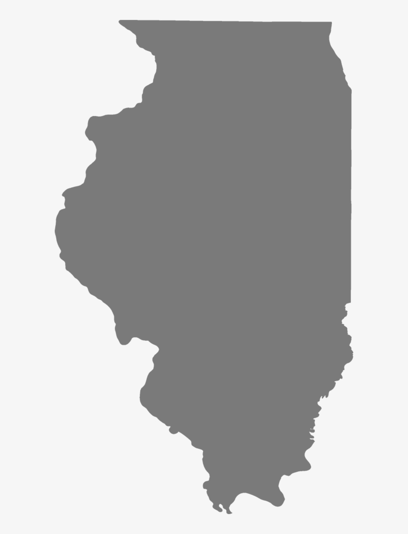 Illinois Cheer Leading Camps And Clinics - Illinois State Outline Black, transparent png download