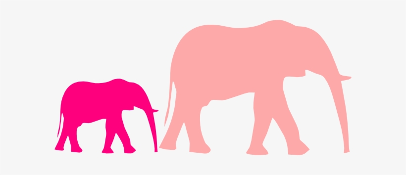 Baby Elephant Silhouette Clip Art 223447 - African Animals Silhouette Clip Art, transparent png download