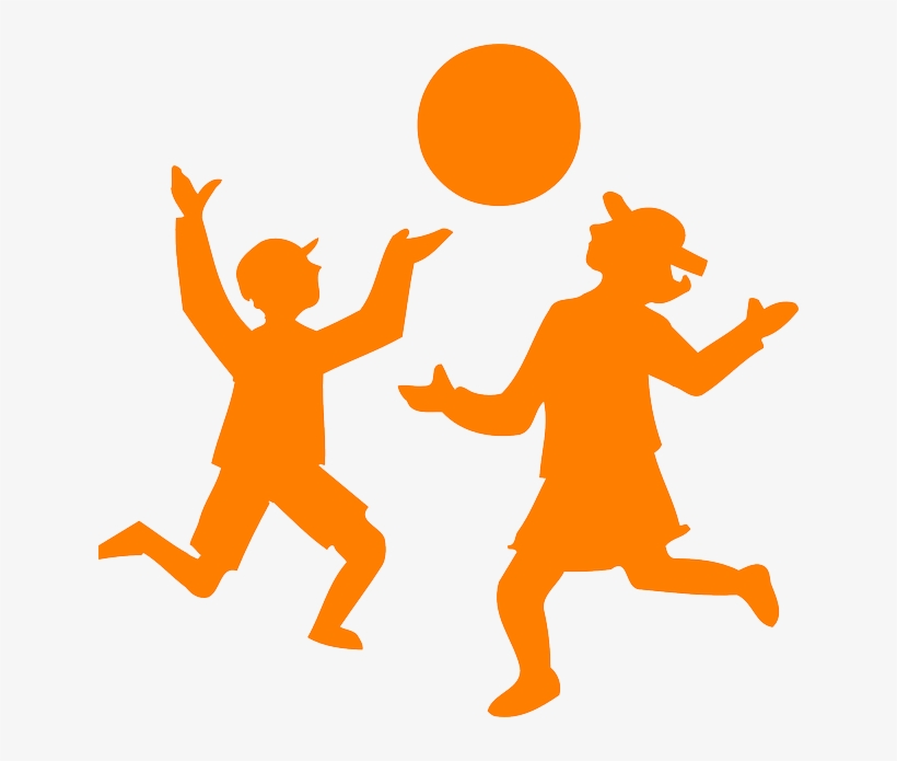 Children Silhouettes - Play Clip Art Png, transparent png download