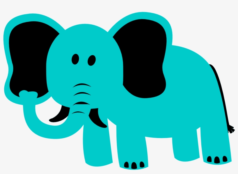 Elephant Silhouette Art At Getdrawings - Cafepress Animals Noahs Ark Baby Blanket, transparent png download