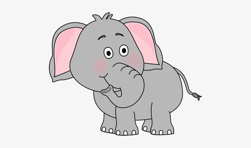 Elephant Looking Behind Clip Art Image Cute Elephant - Clip Art Elephant, transparent png download
