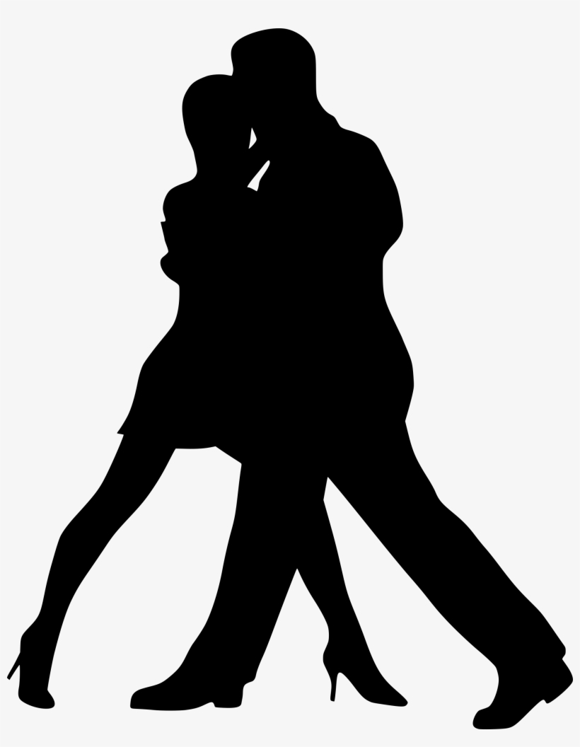 Dance Silhouette Clipart At Getdrawings - Dancer Partner Silhouette Png, transparent png download