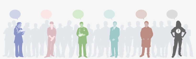 Silhouettes Of Different Healthcare People Giving Their - Healthcare People Pty Ltd, transparent png download