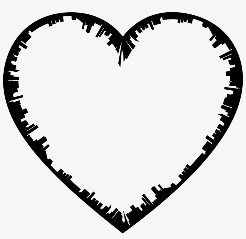 Big Image - Heart Silhouette Png, transparent png download