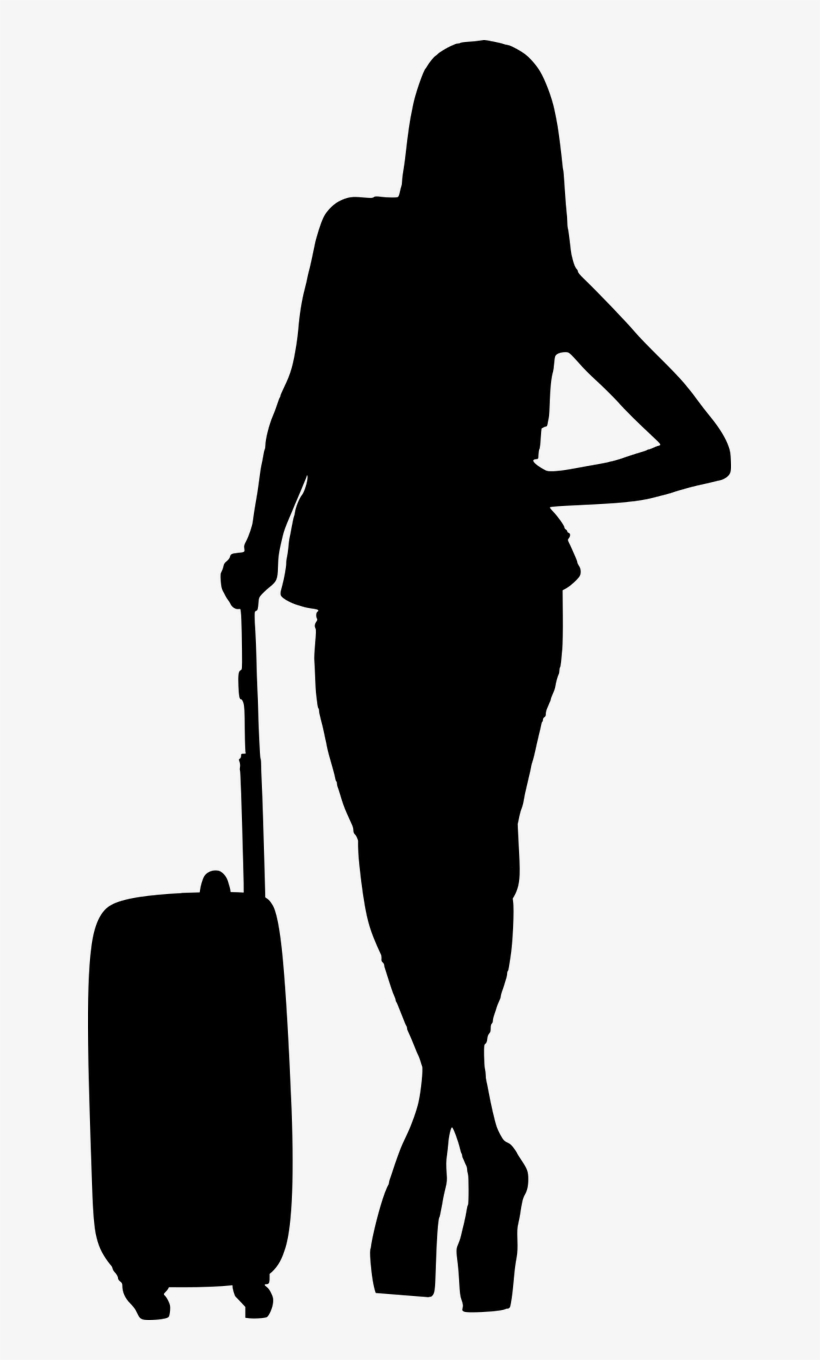 Travel, Silhouette, Travel, Woman, Isolated - Travel Silhouette, transparent png download