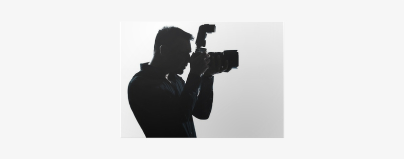 Silhouette Man Portrait Photographer Poster • Pixers® - Siluet Photography Png, transparent png download