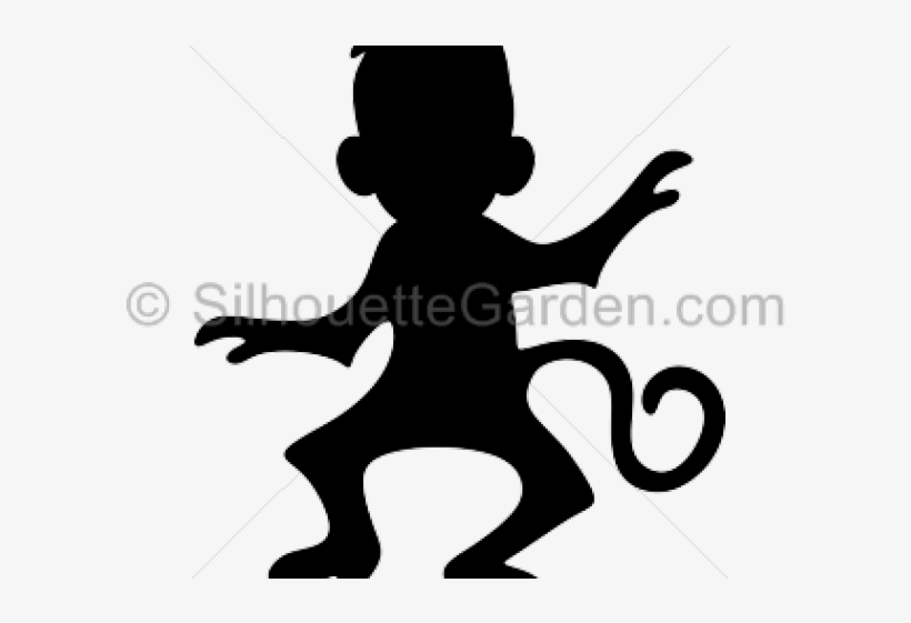 Monkey Silhouette - Arrow, transparent png download