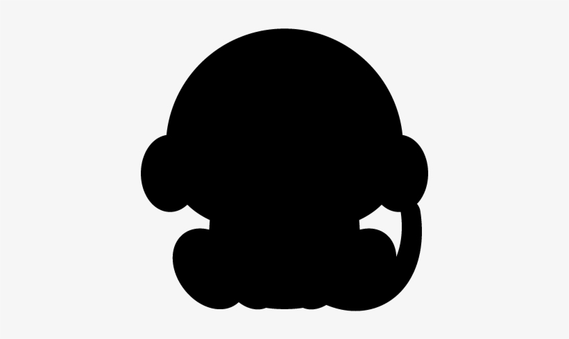 Sitting Monkey Silhouette - Sandton, transparent png download