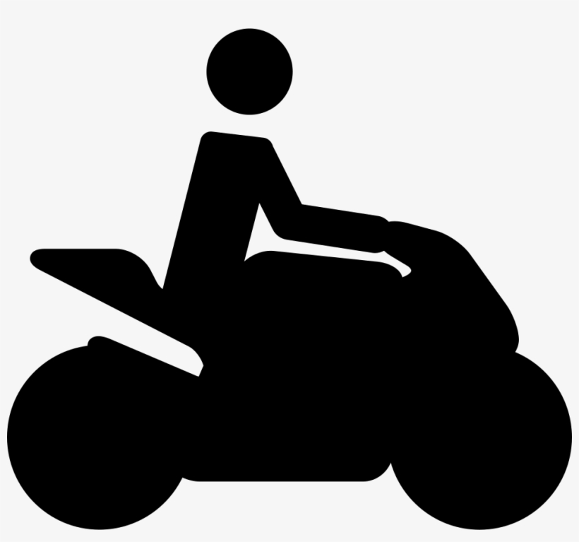 Motorcycle Traveller Silhouette Comments - Icono Motociclista Png, transparent png download