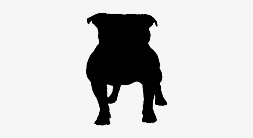 American Bully Silhouette At Getdrawings - Pitbull Heart, transparent png download