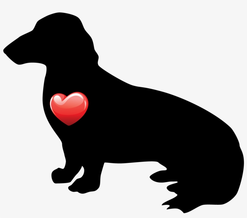 My Heart Dachshund Nail Art Decals (now 50% More Free) - Dog, transparent png download