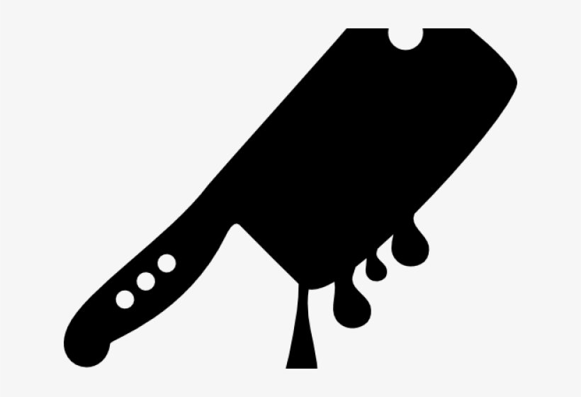 Butchers Knife Black And White Png, transparent png download