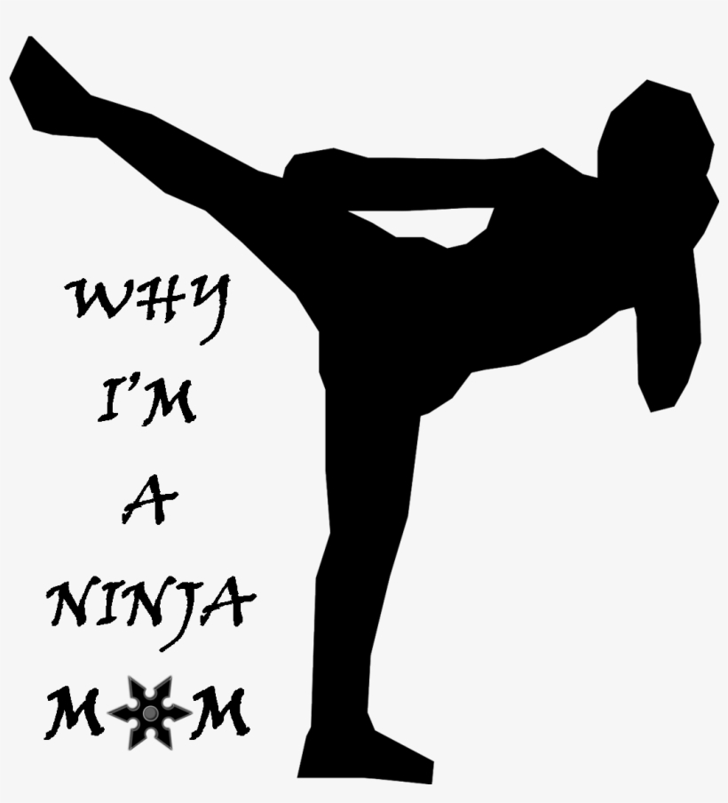Ninja Silhouette Cliparts - Kickboxing Clipart, transparent png download