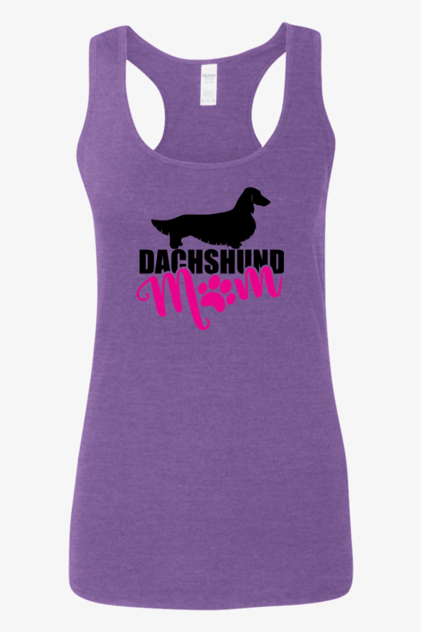 Dachshund Mom Longhair Ladies' Softstyle Racerback - Logan Shirts Wolverine The Beast Get Angry, transparent png download