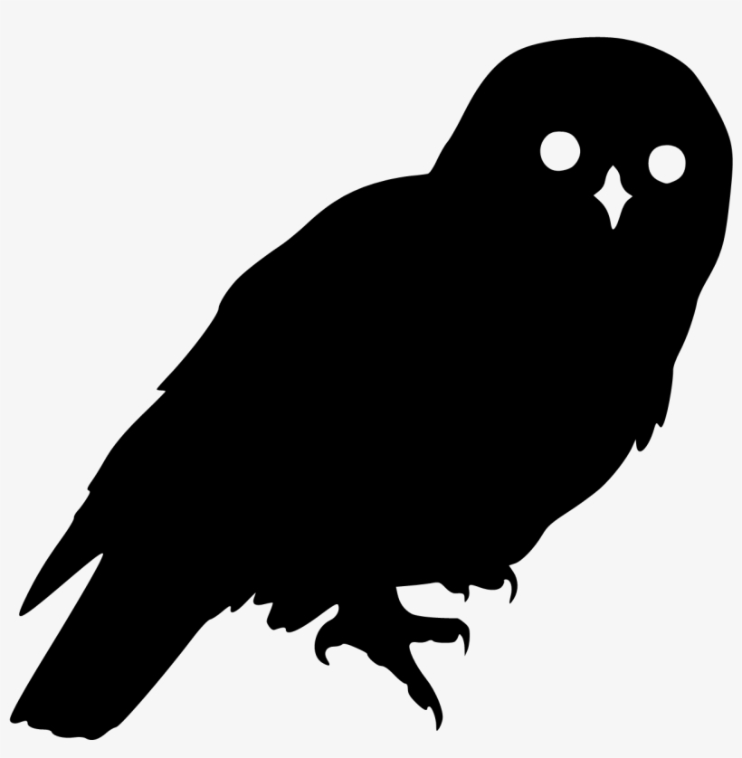 Owl1 - Owl Silhouette Transparent Background, transparent png download