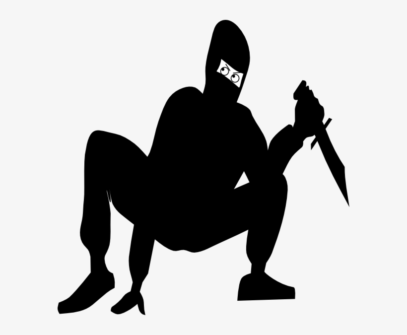 Ninja With Knife, transparent png download