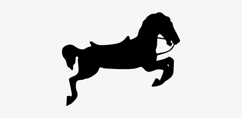 Castle Horse With Riding Gear Vector - Cavalo Carrossel, transparent png download