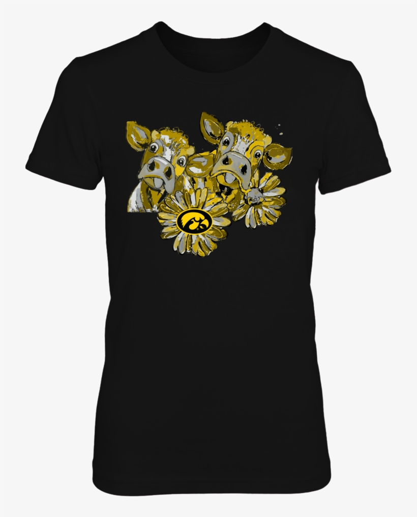 Watercolor Cows Front Picture - Tennessee Texas Shirt, transparent png download