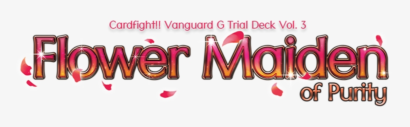 Gtd03 Logo - Cardfight Vanguard Trial Deck Flower Maiden Of Purity, transparent png download