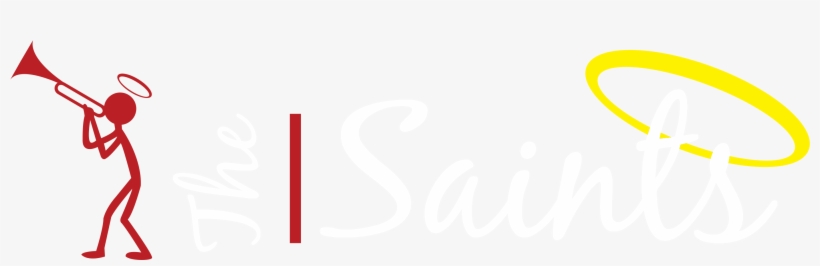 The Saints Logo White 1 - Last Day To Shop My Closet, transparent png download
