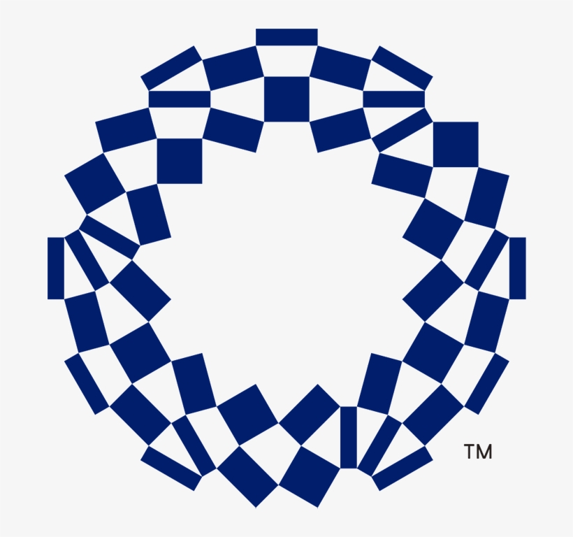 O Like Shape Checkered Olympics Logo - Tokyo 2020 Logo Png, transparent png download
