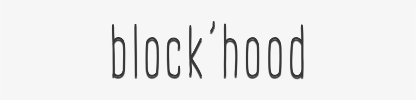 Block Hood Logo Blac - Calligraphy, transparent png download