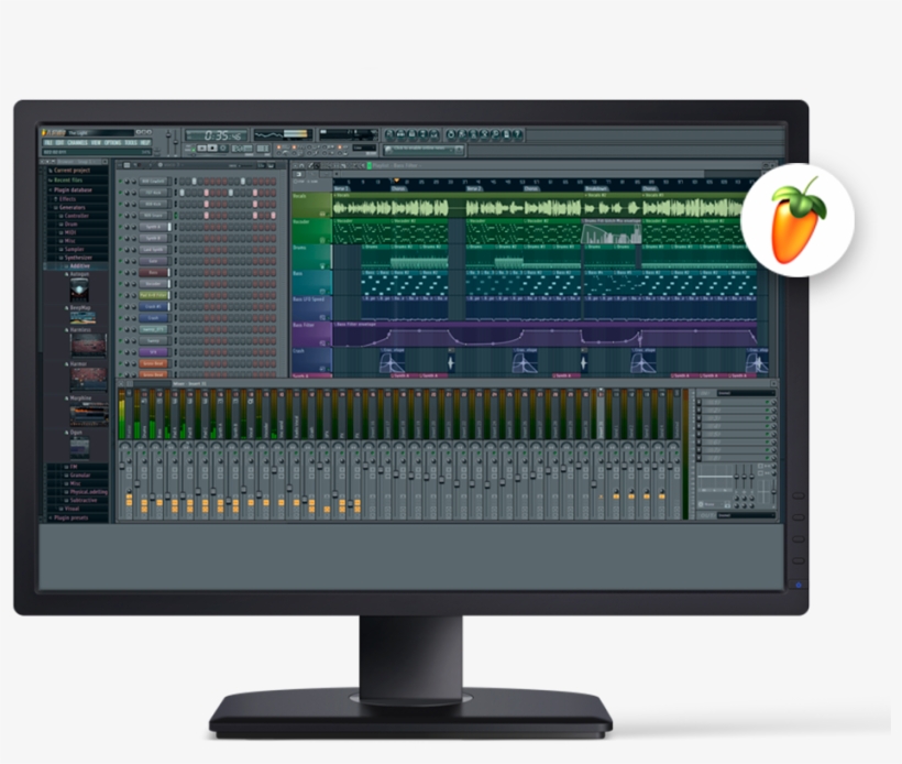 Index Graphic Black And White Download - Image-line Fl Studio 12 Fruity Edition - Sequencer, transparent png download