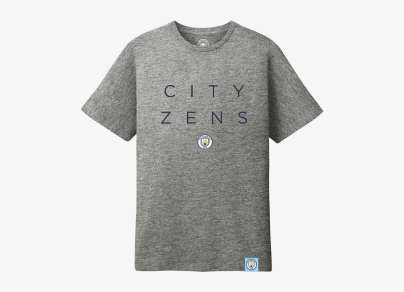 Manchester City Cityzens Mini Logo T-shirt - T-shirt, transparent png download