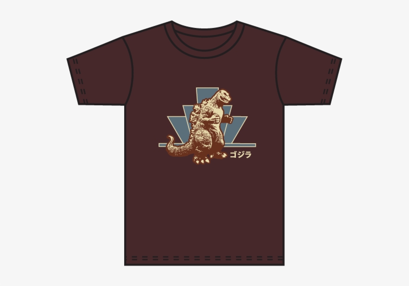 2012 Godzilla Tshirt Brown, transparent png download