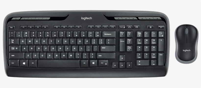 Wireless Desktop Mk320 - Logitech Wireless Combo Mk330, transparent png download