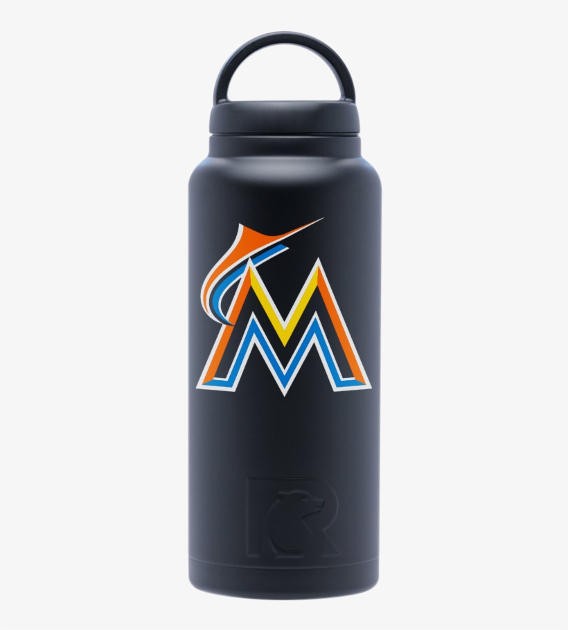 Black 36oz - Miami Marlins Iphone 7 Case - Miami Marlins Monotone, transparent png download