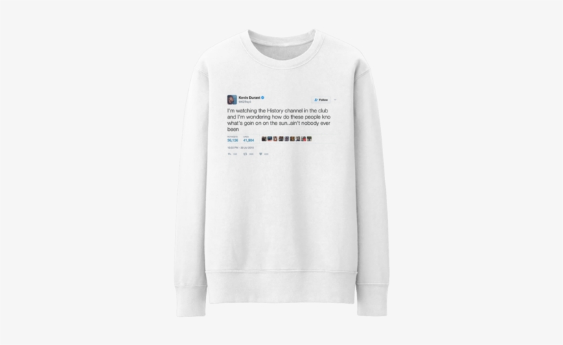 Kevin Durant Im Watching History Channel In The - November Is Over Shirt Tyler The Creator White, transparent png download