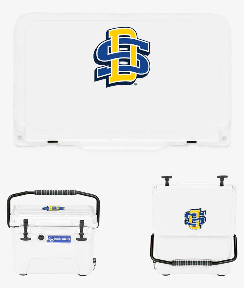 Sdsu Sd Letters - South Dakota State Jackrabbits White Vinyl Fitted Car, transparent png download