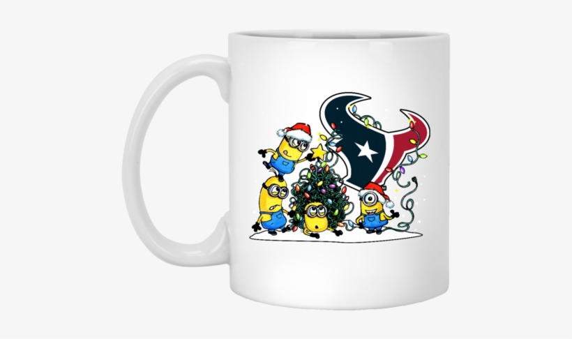 Houston Texans Minion Mery Christmas Texans Team Logo - Houston Texans Shirts Minion Mery Christmas Texans, transparent png download