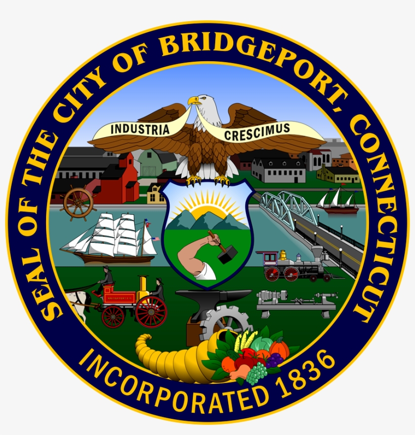 Seal Of Bridgeport, Connecticut - Bridgeport Ct Flag, transparent png download