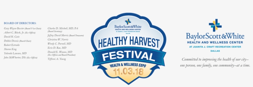 2018 Fall Festival And Health And Wellness Expo - Baylor Scott And White, transparent png download