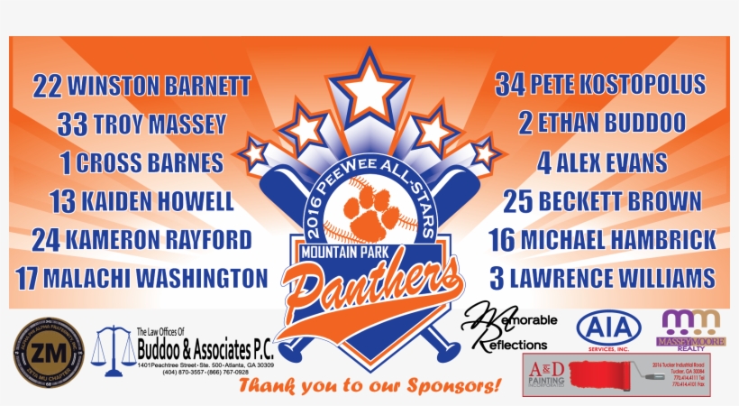 Mpaa Panthers All-star 7u - William Russell, transparent png download
