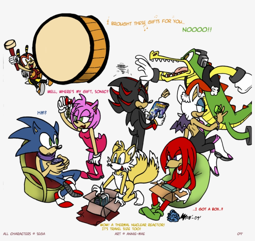 Sonic Team X-mas - Digital Art, transparent png download