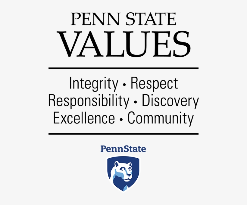 Penn State Values Image - Pennsylvania State University, transparent png download