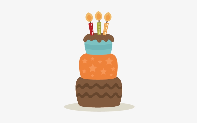 Clipart Freeuse Stock Birthday Cut File For Cutting - Birthday Cake No Background, transparent png download