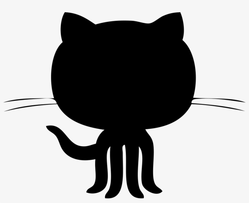 photo Black Github Logo Transparent Background github logo black shape comments