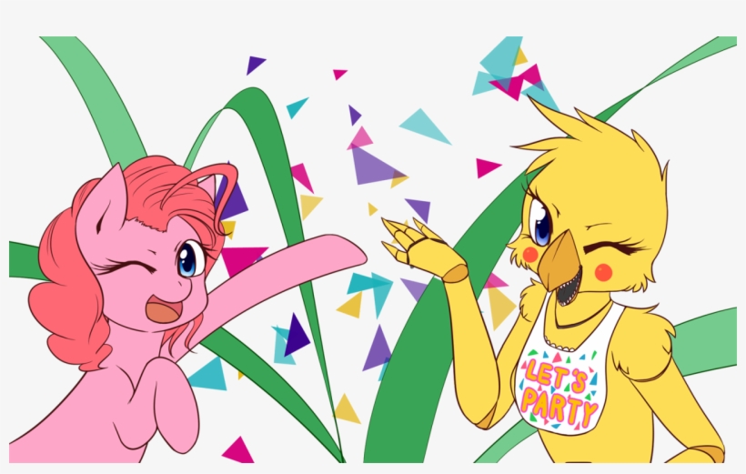 Celebration, Chica, Crossover, Duo, Five Nights At - Pinkie Pie Toy Chica, transparent png download