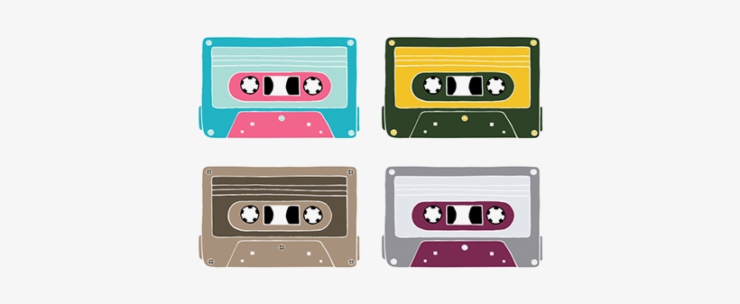 Audio Cassette Vector Illustration With Human Touch - Cassette Tape, transparent png download