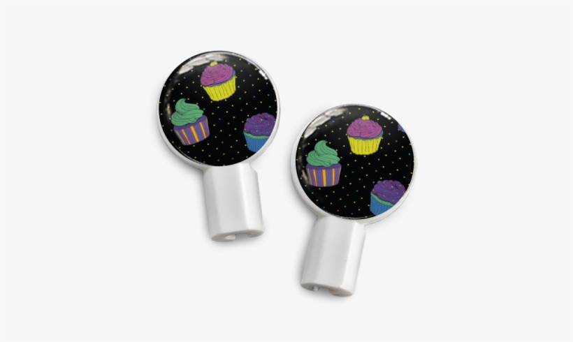 Earbuds Cherry Cherries/polka Dot Cupcakes - Deka Sounds, transparent png download