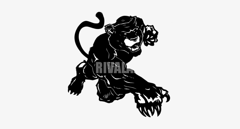 Panther Silhouette Clip Art At Clker - Panthers Clip Art Mascots, transparent png download