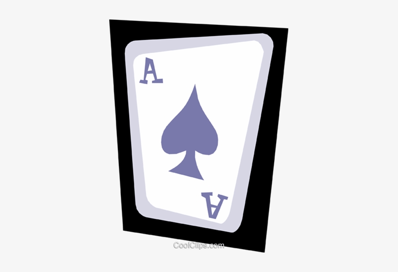 Ace Of Spades Royalty Free Vector Clip Art Illustration - Sign, transparent png download