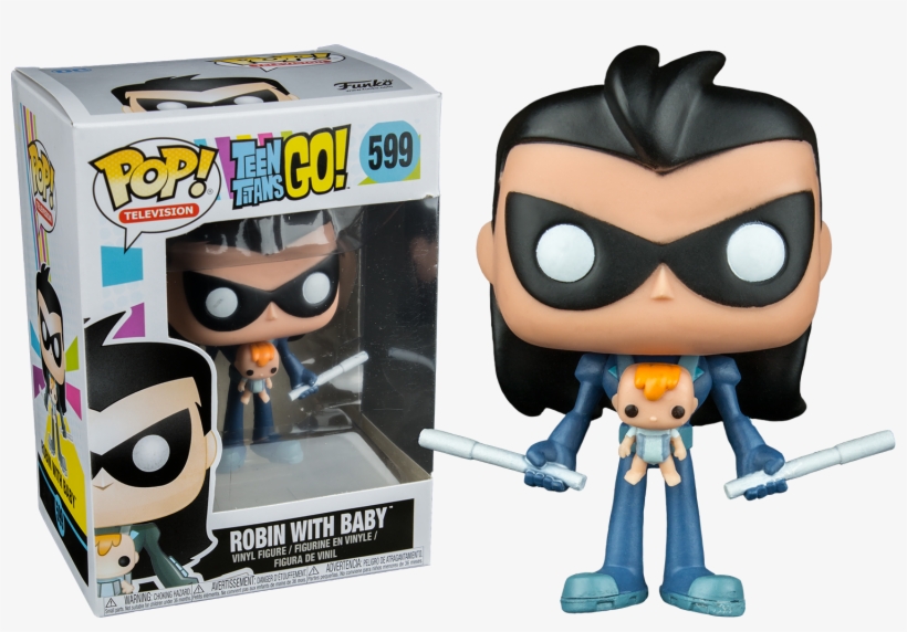 Teen - Teen Titans Go! Robin As Nightwing Pop! Vinyl Figure, transparent png download