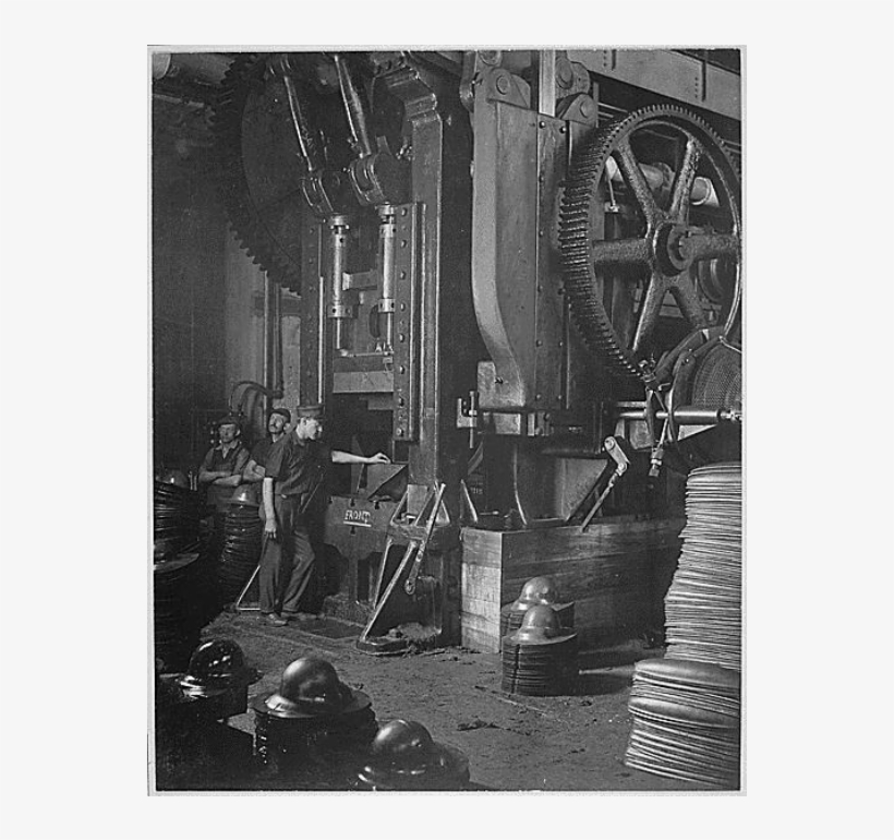 Large Power Press For Shaping Helmets In The Plant - Philadelphia, transparent png download